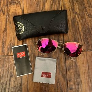 Ray-Ban Pink Aviator Sunglasses